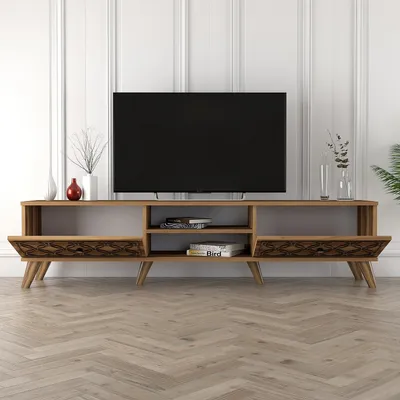 Obrázek produktu pro Skye Decor, třída HCT, barva ořech, TV skříňky, 44x180x35 cm, 100% melaminovaná dřevotříska