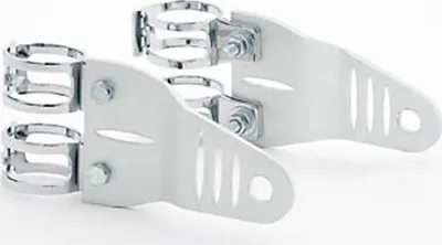 Produktbild von Lampenhalter Motorrad Set, Alu/eloxiert, 2 Halter + 4 Schellen 31-34mm