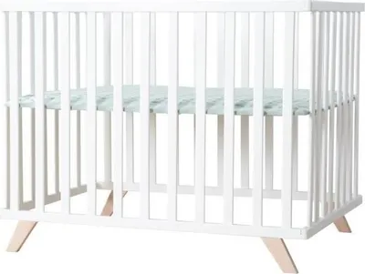 Immagine prodotto di Box Roba, 75 x 100 cm, imbottitura inclusa, regolabile in 3 altezze, bianco, verde menta