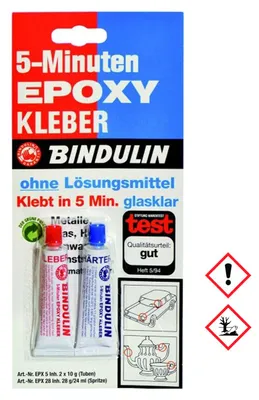 Produktbild von Bindulin 5 Minuten Epoxy Kleber Glasklar Duo Col Epoxy Tube 20g