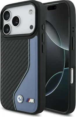Immagine prodotto di Bmw M Carbon Logo Custodia Magsafe per Iphone 17 Pro - Blu
