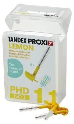 Produktbild von Tandex Proxi Interdentalbürste Phd 1.1/iso 3 lemon 6X1 St