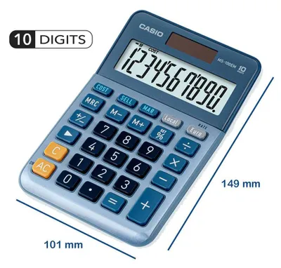 Produktbild von Casio MS-100EM - Desktop-Taschenrechner - 10