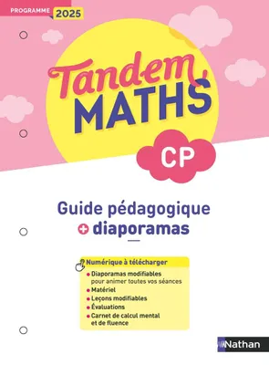 Produktbild von Tandem - Maths CP - Guide pédagogique + Diaporamas