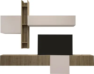 Immagine prodotto di Narcao - Parete Attrezzata, Marrone Pero, Modulabile  Italy