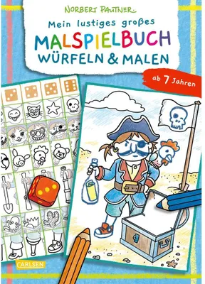 Zdjęcie produktu dla Mein lustiges großes Malspielbuch: Würfeln & Malen (ab 7 Jahren)