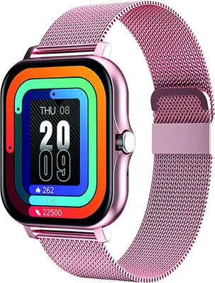 Immagine prodotto di Avizar, Smartwatch Balnéo 1,69" AMOLED, BT 5.1, IP67, Stahlband, Rosa