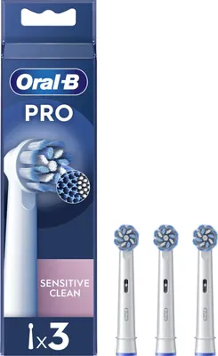 Immagine prodotto di Oral-B Pro Sensitive Clean 3 Testine di Ricambio Bianche Ultra-Morbide per 3D/2D