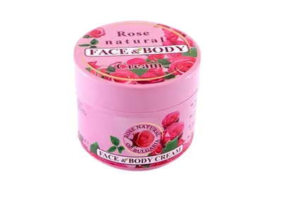 Obrázek produktu pro Rose Natural of Bulgaria krém na obličej a tělo s růžovou vodou bez parabenů 300ml