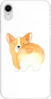 Produktbild von Mr. & Mrs. Panda Iphone XR Handyhülle Corgi Po - Weiß - Geschenk, Handy Case, Hund, Sprüche, Premium Kunststoff, Süß, Corgie