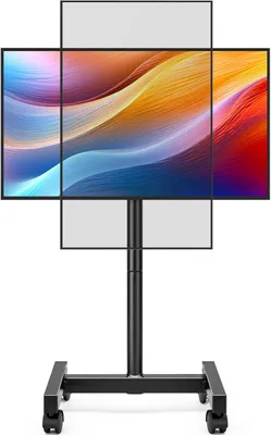 Imagen del producto de Oprolbaar - Televisor - Estándar - Para televisores de 13 a 50 pulgadas - Pantallas - Televisor - Soporte con ruedas - Televisor - Soporte para hasta 20 kg - Televisor