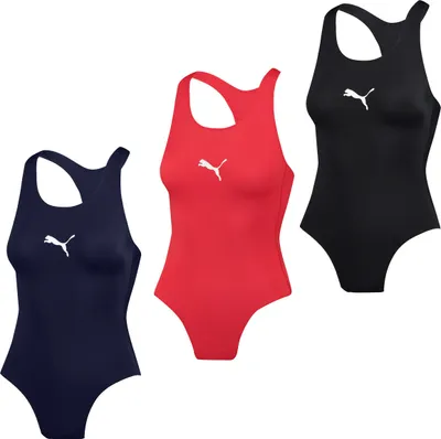 Produktbild von PUMA SWIM WOMEN RACERBACK SWIMSUIT czarny L
