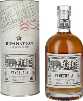 Produktbild von Rum Nation Rare Rums VENEZUELA 2010/2025 54,2% Vol. 0,7l in Geschenkbox