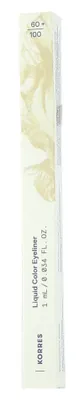 Imagen del producto de Korres, delineador de ojos líquido, color negro (1 ml)