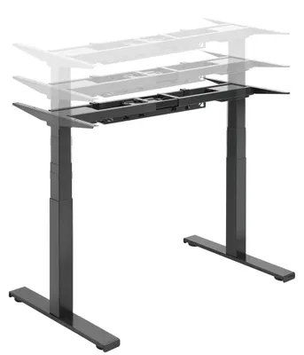Produktbild von Tischgestell höhenverstellbar schwarz