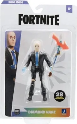 Produktbild von Fortnite Action Figur 10 cm - Solo Modus Diamant Hanz 2er Set
