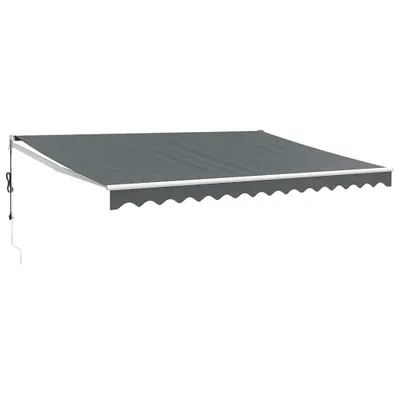 Immagine prodotto di vidaXL Tenda da sole elettrica con manovella antracite 4,5x3 m