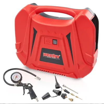 Produktbild von HECHT 2886 Koffer Kompressor 9er Set | 1100 W | 180 l/h | 8 bar | 3 m Netzwerkkabel