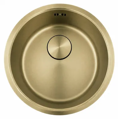 Produktbild von Pure.Sink Rondo Goldenes rundes Waschbecken, Unterputz-, Unterbau- und Aufputzmontage, 37 cm, RD375-Gold