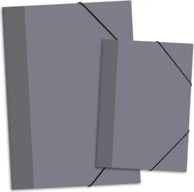 Produktbild von itenga Gummizugmappe Zeichenmappe A4 und A3 GRAU Set