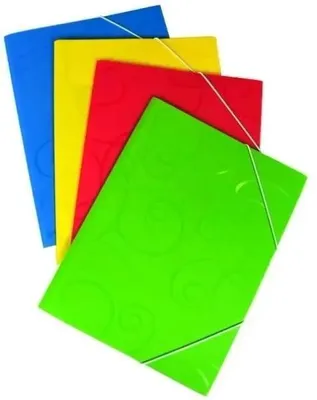 Zdjęcie produktu dla Teczka A4 plastikowa z gumką MIX - Schemat