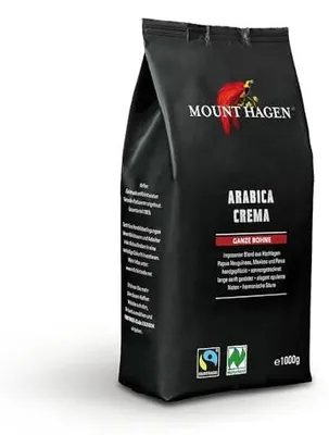 Produktbild von Mount Hagen Arabica Crema Ganze Bohne 1kg