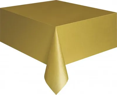 Produktbild von Tischdecke aus Plastik, goldfarben, ca. 137 x 274 cm