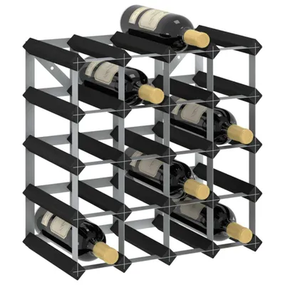 Produktbild von 2025 cloris Weinregal für 20 Flaschen Schwarz Massivholz Kiefer - Weinregale Sale3163159 1parcel