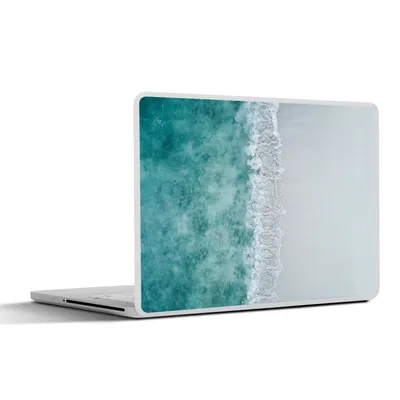 Produktbild von MuchoWow® Laptop Aufkleber Sticker Cover Strand - Meer - Wellen 36.5x27.5 cm - Laptop-Sticker