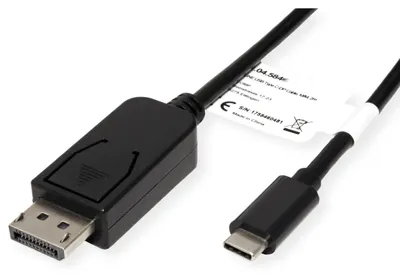 Obrázek produktu pro ROLINE 11.04.5846, 2 m, DisplayPort, USB typu C, Samec, Samec, 3840 x 2160 px