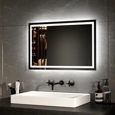 Immagine prodotto di Riflettore in alluminio 40 x 60 cm - LED - Dimmer - Basso consumo energetico - Luce bianca fredda/calda