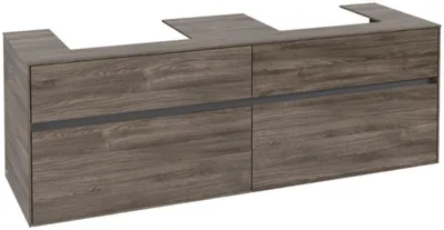 Produktbild von Villeroy & Boch Collaro Waschbeckenunterschrank, für 2 Waschbecken, Wandmontage, 1600x548x500mm, C02100RK