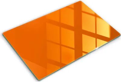 Produktbild von Abdeckung Glas - Küchenabdeckung - 80x52 cm - Abdeckplatte -orange Farbe