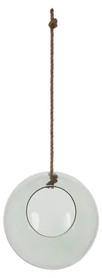 Image de Vase boule en verre à suspendres - Taille L - D 20 cm