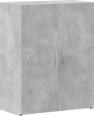 Immagine prodotto di vidaXL Armadio per archiviazione grigio cemento 60x32x77,5 cm materiale a base di legno