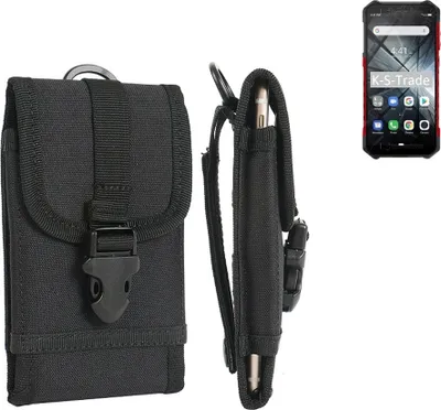 Produktbild von K-S-Trade Holster Handy Hülle kompatibel mit Ulefone Armor X3 Holster Handytasche Gürtel Tasche Schutz Hülle Robust Outdoor schwarz