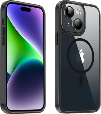 Produktbild von Valenta 587761, Cover, Apple, iPhone 15, 15,5 cm (6.1"), Schwarz, Transparent