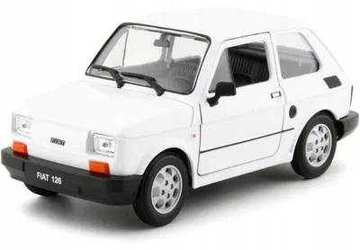 Produktbild von Welly Fiat 126p Maluch Metallmodell Auto Weiß PRL