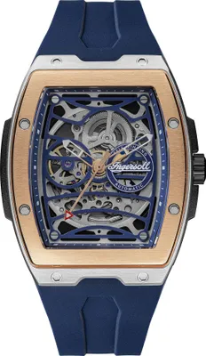 Produktbild von INGERSOLL Herrenuhr THE CHALLENGER blau onesize Herren Skelettiertes Zifferblatt 42 I12304, I12306, I12307