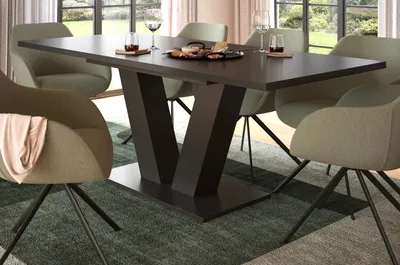 Produktbild von Esstisch "Home-X" in grau Tisch ausziehbar 150 - 190 cm, bis 8 Personen