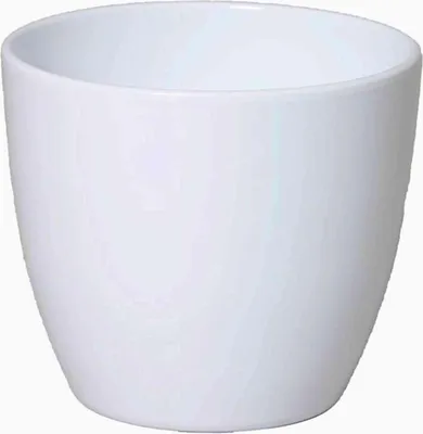 Produktbild von INNA-Glas Pflanzentopf Keramik, Ø7,5cm, 6cm, weiß - Blumentopf Keramik/Übertopf Keramik
