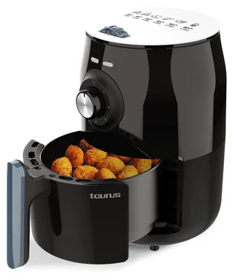 Heißluftfritteuse 1,5 l, 1000 W, Temperatur bis 200 °C, Timer 30 min
