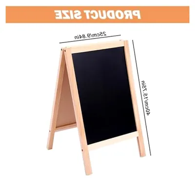 Produktbild von Kreidetafel Aufsteller mit Holzrahmen, 25 x 40 cm, abwischbar