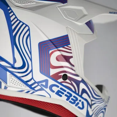 Produktbild von ACERBIS MX- Enduro Helm Whoops - Weiß/Blau/Rot - M
