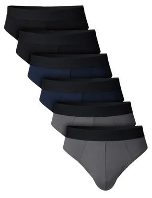 Produktbild von 3er/6er Pack Herren Retro Sport Classic Slips Unterhose Unterwäsche Mikrofaser Elasthan 6er Pack XL