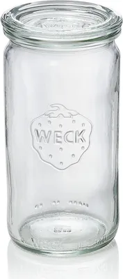Produktbild von 48x Weck Glas Zylinderglas mit Deckel Cylinder shape 340 ml