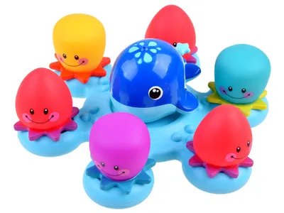 Image de Jouet de bain Baleine et pieuvre ZA3378