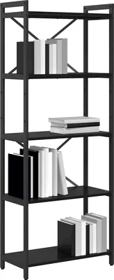 Immagine prodotto di vidaXL Libreria in rovere nero 60 x 30 x 155 cm Materiale a base di legno