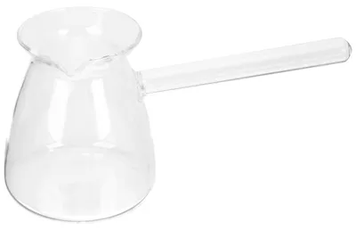 Produktbild von Türkische Kaffeekanne - Hitzebeständiges Glas mit Griff und Ausguss - 450 ml