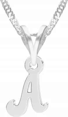 Immagine prodotto di Ciondolo lettera A in argento con catena, argento 925